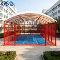Sistema de Techo de Tela Tensada de Alta Calidad Resistente a los Rayos UV para Canchas de Baloncesto en Parques