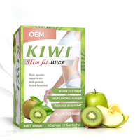 Poudre de jus de kiwi pour une silhouette mince, détox, gestion du poids, complément alimentaire, emballage personnalisé OEM ODM