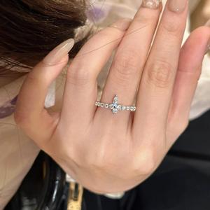 S925 Pure Silver Diamond Ring Fairy Style Floating Classic <b>Butterfly</b> <b>Light</b> Luxury Fresh Sweet Slender Versatile for Women - Product Image 5