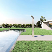 S322 Nouveau panneau de conception pour hôtels et piscines Colonne de douche de jardin dans les lieux publics