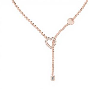 จี้เพชรรูปหัวใจเพาะเลี้ยงในห้องปฏิบัติการ ราคาเข้าถึงได้ ทองคำขาว 18 กะรัต ชุบโรเดียม รับรองคุณภาพ เหมาะสำหรับใส่ทุกวัน/งานปาร์ตี้/งานหมั้น สำหรับทุกเพศ - Product Image 1