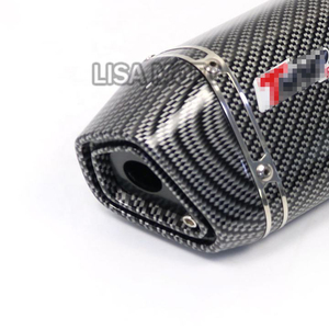 Tubo de Escape para Motocicleta de 51 mm con Adhesivo de Marca, Silenciador de 3 Orificios para Motocicleta, Escape para Hyosung GT GTR250 GT GTR650 G164 - Product Image 3