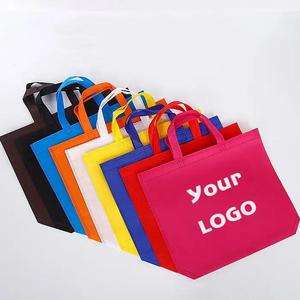 Hot Sale Custom Printed Tote Non-Woven Grocery Bag Medium Size Folding Style <b>Dot</b> Pattern Shoulder Handle for Recyclable Shopping - Product Image 4