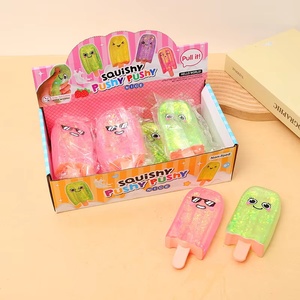 Colorful Ice Cream <b>Bar</b> Style Squishy Toy with Smiley Face Soft PU Squeeze Stress Relief Fidget Toy for Party Gift and Daily Fun - Product Image 4