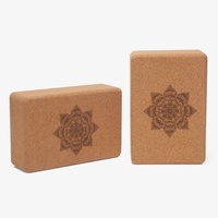 Brique de yoga en liège professionnelle haute densité 369 pouces, personnalisable avec logo, pour la danse
