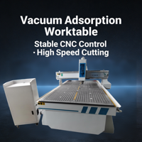 Routeur CNC pour le bois 1300X2500, contrôlé par PLC, avec moteur pas à pas, équipement automatique de travail du bois pour meubles, portes d'armoires, MDF et contreplaqué