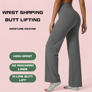 Conjunto Completo de Yoga: Pantalones de Yoga de Cintura Alta con Corte Acampanado + Herramientas de Masaje + <span class=keywords><strong>Calcetines</strong></span> de Yoga Antideslizantes para Fitness y Recuperación en Casa - Product Image 6