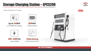 Solución de Almacenamiento de Energía para Carga Rápida de CC de 240 kW, Batería LFP de 209 kWh para Carga de Vehículos Eléctricos en Red/Aislada de la Red - Product Image 2