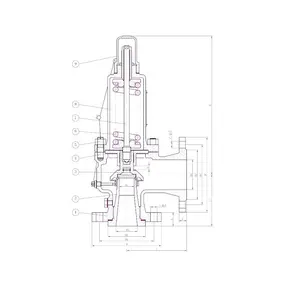 Titanium TA2 Safety Valve RF Flange Connection A42W-300LB