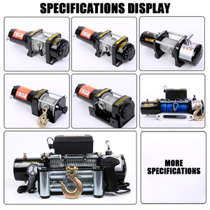 Cabrestante Eléctrico de Alta Resistencia 12V 13500lbs <span class=keywords><strong>con</strong></span> Control Remoto Inalámbrico para Camiones, Barcos, Remolques y Vehículos Pesados - Product Image 6
