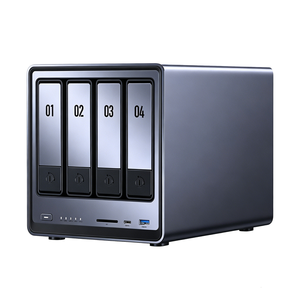 DXP4800PLUS 16 Go <span class=keywords><strong>NAS</strong></span> de bureau 4 baies Intel 8505 Quad Core 4K pour 16 Go de RAM DDR5 Stockage réseau connecté par USB - Product Image 1
