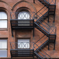 Escaliers en acier préfabriqués de haute qualité, escaliers extérieurs en acier inoxydable, escaliers extérieurs en bois de teck