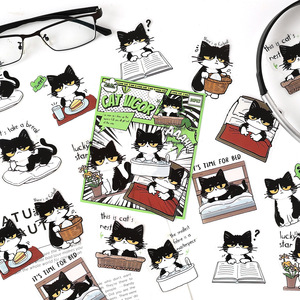 Paquete de 20 Hojas de Pegatinas de Dibujos Animados de Bolas de Leche Blancas, Paquetes de Pegatinas Infantiles para Adorables Diarios Hechos a Mano - Product Image 2