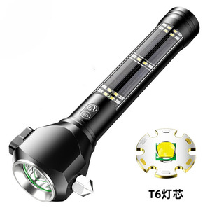 Marteau d'évacuation d'urgence Super Bright Rechargeable LED Flashlight Window Breaker Seatbelt Cutter for <span class=keywords><strong>Car</strong></span> <span class=keywords><strong>Camping</strong></span> Work Light - Product Image 2