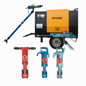 สิ่วลม APCOM Y20 รุ่น Wind Pickaxe พร้อมด้ามจับสำหรับขุดเจาะหิน รุ่น G7 G10 G15 G20 - Product Image 1