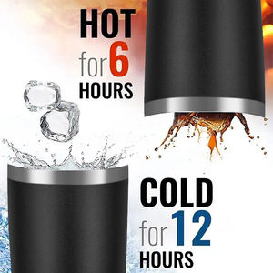 Gobelet isotherme en acier inoxydable 18/8 à double paroi, sous vide, 20 oz et 30 oz, avec couvercle coulissant et paille, vente en gros usine - Product Image 5