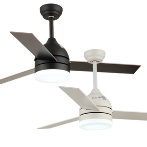 42 pulgadas estilo europeo eléctrica moderna de madera maciza palas ventilador de techo con luz Led - Product Image 1