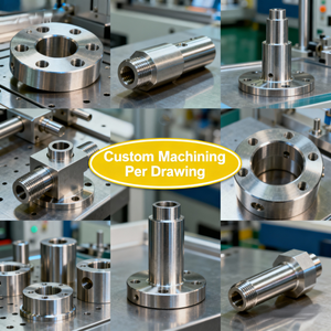 Servicios de Mecanizado CNC Personalizados, Piezas de Torneado de Latón y Acero Inoxidable, Automatización Industrial, Servicios de Fundición, Materiales de Corte por Hilo - Product Image 1