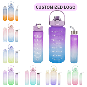 Botella de Agua Deportiva Personalizada Clásica 3 en 1 de Plástico para Gimnasio de 2000 ml con Logotipo - Product Image 4