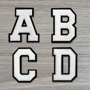 Meilleure vente : <span class=keywords><strong>Patch</strong></span> en chenille avec lettres grecques, à coudre ou à repasser, alphabet A-Z, <span class=keywords><strong>broderie</strong></span> en chenille pour vêtements - Product Image 2