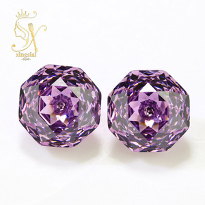 Offre Spéciale – Zircon Cubique Rose Violet de 12 mm, Taille Rose, pour Bijoux – Zircon Cubique Forme Octogonale Millenium Rose - Product Image 1