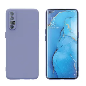 Silicone Case For Oppo reno 3 pro 4 realme c11 c3 c2 c1 6 pro 5 3 Shock Proof Cover Liquid Silicone TPU Bumper Case