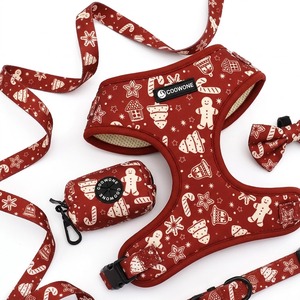 Conjunto de Arnés para Perro con Estampado Personalizado OEM, Arnés Ajustable de Neopreno, Collar, Correa y Pañuelo para Perros Pequeños y <span class=keywords><strong>Medianos</strong></span>, y Gatos - Product Image 3