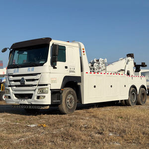 Camión Grúa de <span class=keywords><strong>Segunda</strong></span> <span class=keywords><strong>Mano</strong></span> Chino de Servicio Pesado, 340 CV, Sinotruk Howo 6x4, Camión de Remolque en Venta - Product Image 2