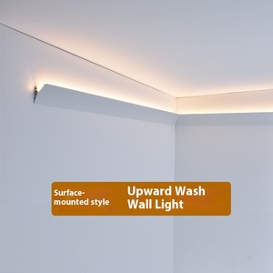 Luce lineare montata su superficie <span class=keywords><strong>a</strong></span> LED in alluminio per il lavaggio <span class=keywords><strong>a</strong></span> <span class=keywords><strong>parete</strong></span> corridoi Non intonacati per illuminazione della <span class=keywords><strong>parete</strong></span> - Product Image 5