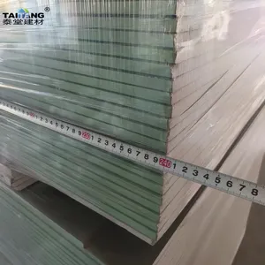 Produsen Drywall 12 Papan gipsum putih Baseboard bersertifikat Fire Rated Drywall