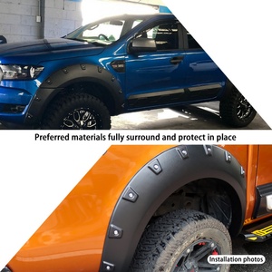 Hot Sale Car Exterior Accessories Fender Flares ABS <b>Plastic</b> Black Slim Style <b>Wheel</b> Arch Fender for - Product Image 5