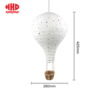 Lanterne LED personnalisée en forme de montgolfière de Noël pour les décorations de vitrine de magasin et les fêtes de fin d'année
