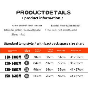 <span class=keywords><strong>DELIA</strong></span> - Impermeable de una Pieza para Niños, para Senderismo, con Protección Completa del Cuerpo, Material EVA Ecológico - Product Image 4