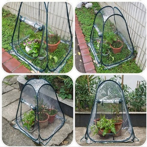 <span class=keywords><strong>Mini</strong></span> <span class=keywords><strong>serre</strong></span> Portable d'extérieur pliable en PVC, transparents pour plantes et fleurs, Pop-Up - Product Image 6