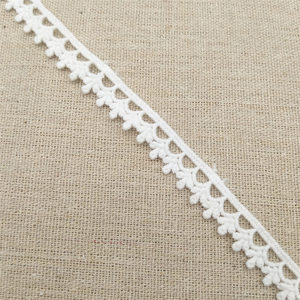 Encaje Bordado Floral Vintage de Lujo Blanco, Algodón Soluble en Agua para Decoración del Hogar y Ropa - Product Image 4