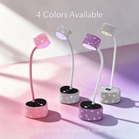 Lampu Kuku LED UV Tanpa Kabel 12W Bertenaga Baterai Pengering Manikur Elektrik Otomatis Timer 60 Detik Plastik Berkualitas Tinggi Mini