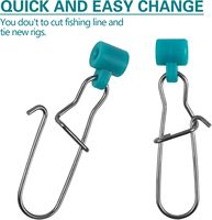 Heavy Duty Sinker Slides Duo Lock Snaps 25PCs Línea de pesca de alta resistencia Sinker Slider Swivel Snap Tackle Box Kit -Test: 220LB