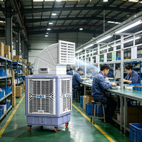 Enfriador de Aire Evaporativo Móvil de Bajo Consumo Keyuefeng, Unidad de Gran Tamaño para Fábrica o Taller