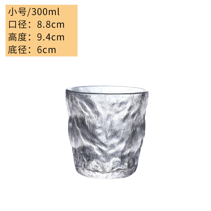 Japan style Old Fashioned Clear Whisky Glasses Cups Crystal Rock Glass Whiskey Cup