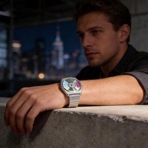 Reloj de Pulsera de Cuarzo para Hombre con Esfera Azul, Diseño de Ícono Musical de Moda, Jesus Is King, Estilo Vintage - Product Image 4