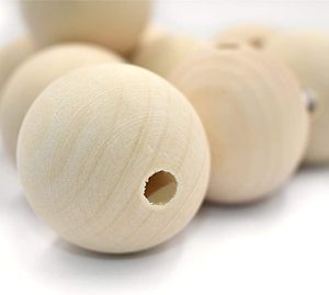 Bola Redonda de Madera sin Acabado con Borde Liso, Material para Manualidades, Adecuada para Adornos Navideños, Decoración del Hogar, Accesorios para Decoración del Hogar - Product Image 3