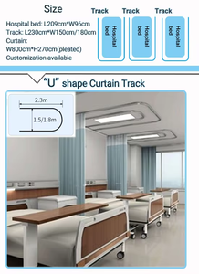 <span class=keywords><strong>Accessoires</strong></span> de rideaux de séparation <span class=keywords><strong>pour</strong></span> lits d'hôpitaux et cliniques médicales, rideaux médicaux personnalisés - Product Image 4