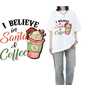 Retro Cartoon Santa Claus Hat Boots Dwarf Iron On Transfer For Clothing Dtf Transfers Ready To Press Heat Transfer Printing
