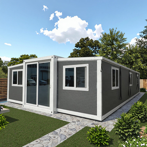 Maison en conteneur extensible de luxe de 40 pieds carrés Maison mobile de <span class=keywords><strong>72</strong></span> m² avec cuisine et toilettes Petites maisons de vacances Cabine portable Bureau - Product Image 1