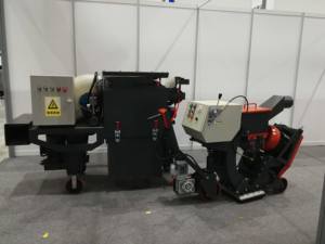 Machine de sablage pour pavés avec moteur à billes d'acier pour débavurage et polissage, idéale pour le nettoyage des surfaces routières - Product Image 4