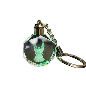 Llavero decorativo con colgante para bolso, figura de juego de Anime de impacto, Mini llavero de cristal colorido 3D - Product Image 2