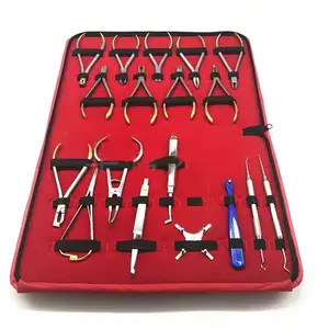 Groothandel tool kit brace-Orthodontische 18 Delige Set Orthodontische Tool Orale Technicus Orthodontische Complete Set Tandheelkundige Roestvrij Bretels Tool Lab Kit