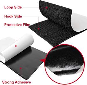 Bandes auto-agrippantes double face en PVC, haute résistance, excellente adhérence, non adhésives, fabrication chinoise, pour couture et bricolage - Product Image 3