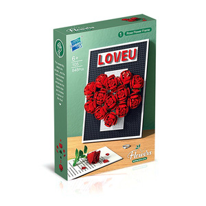 848 pièces de blocs de construction en plastique 3D, jouets de construction de modèles de fleurs, blocs de fleurs pour cadeau de la Saint-Valentin - Product Image 5