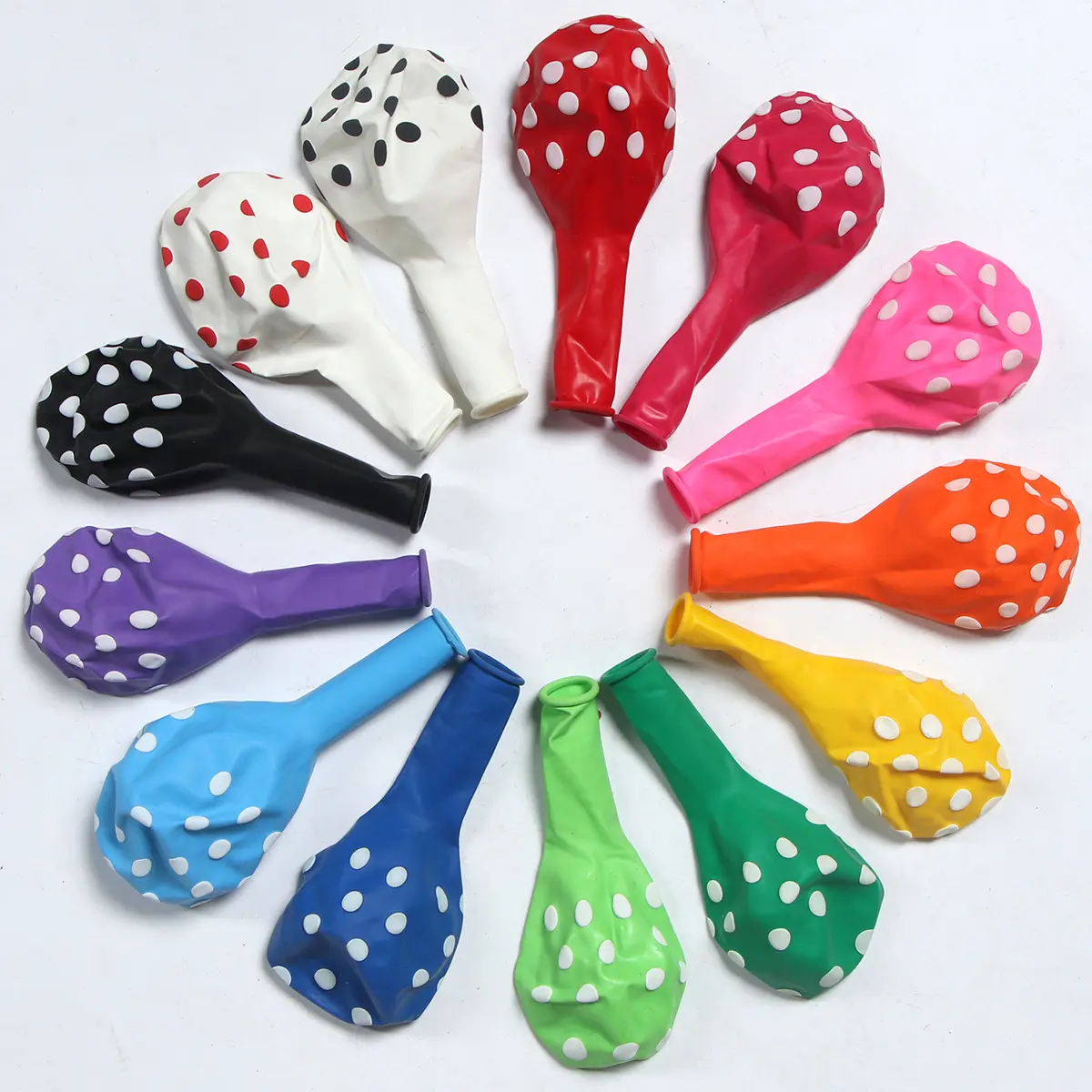 Colorful Balloons Party Balloons Birthday Party Wedding Decoration 12 Inch Round Color Polka Dot Latex Balloons Wholesale